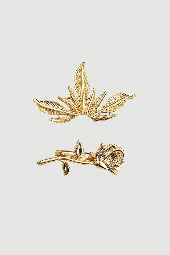 2'Li Broş- Gold - Gusto