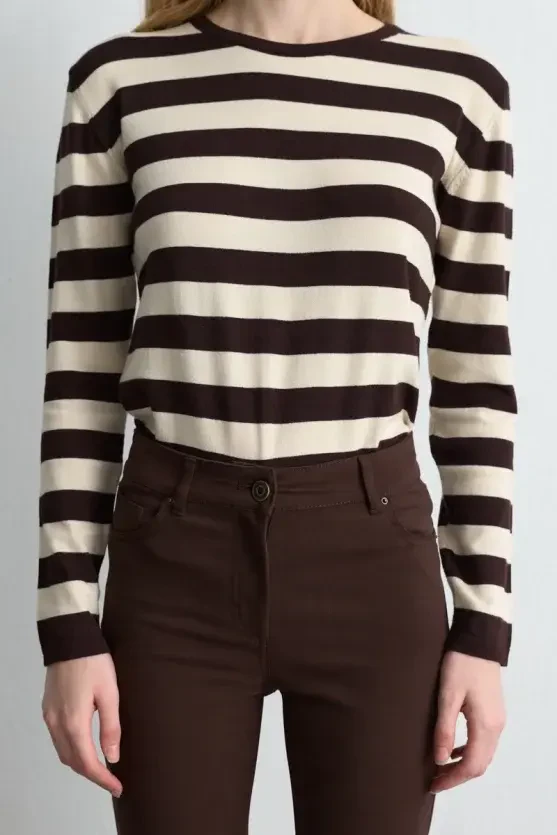 5-Pocket Canvas Pants - Brown - Gusto