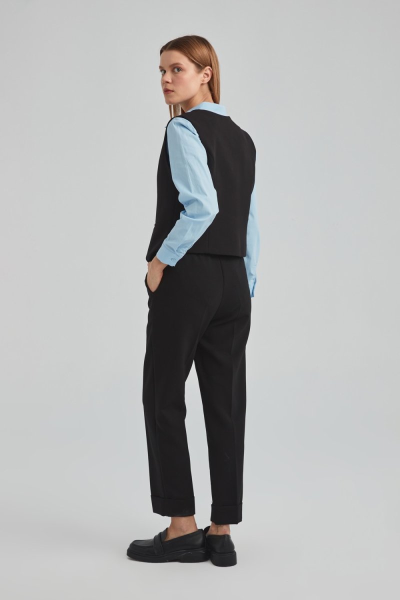 Classic Vest Trouser Set - Black - 3