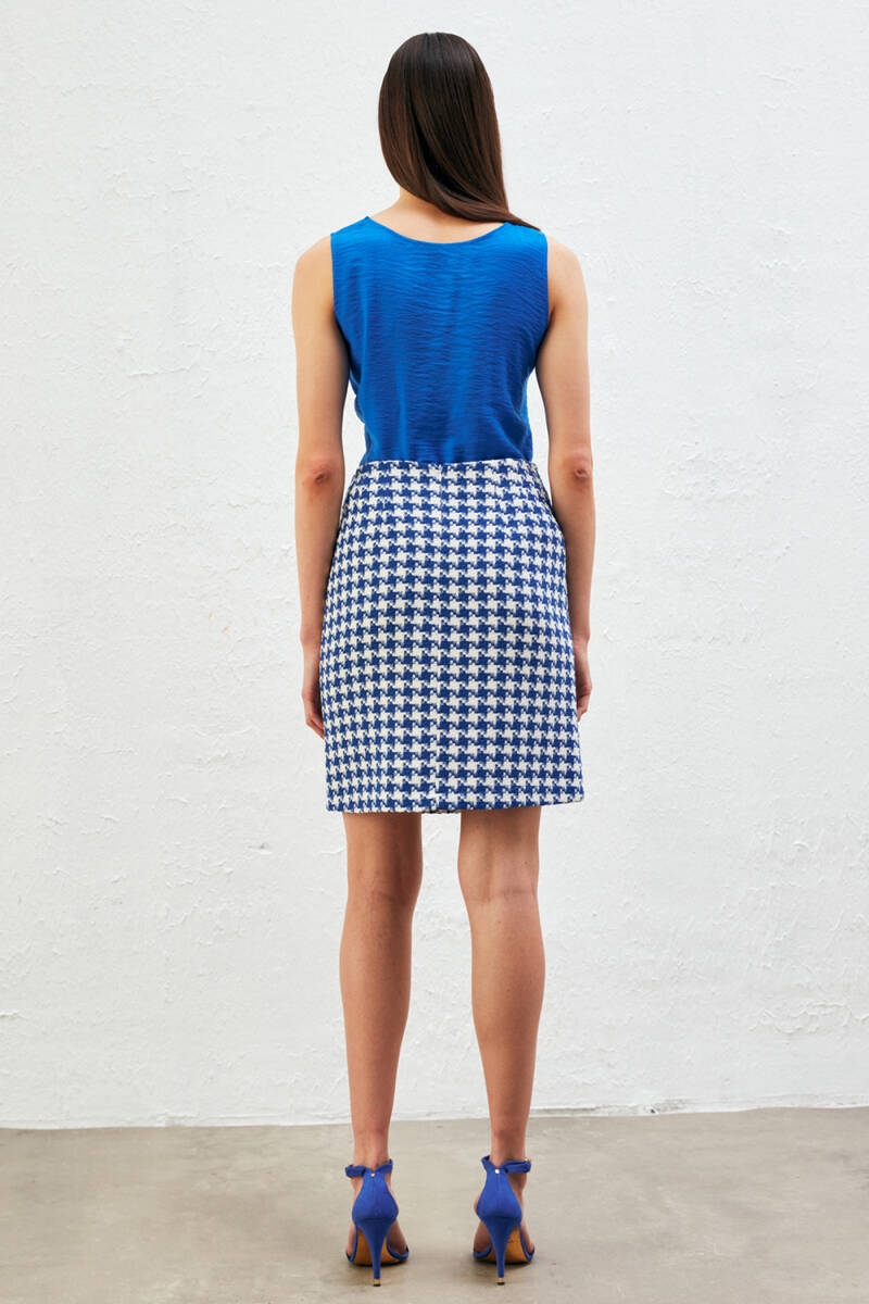 Herringbone Tweed Jacket Skirt Set