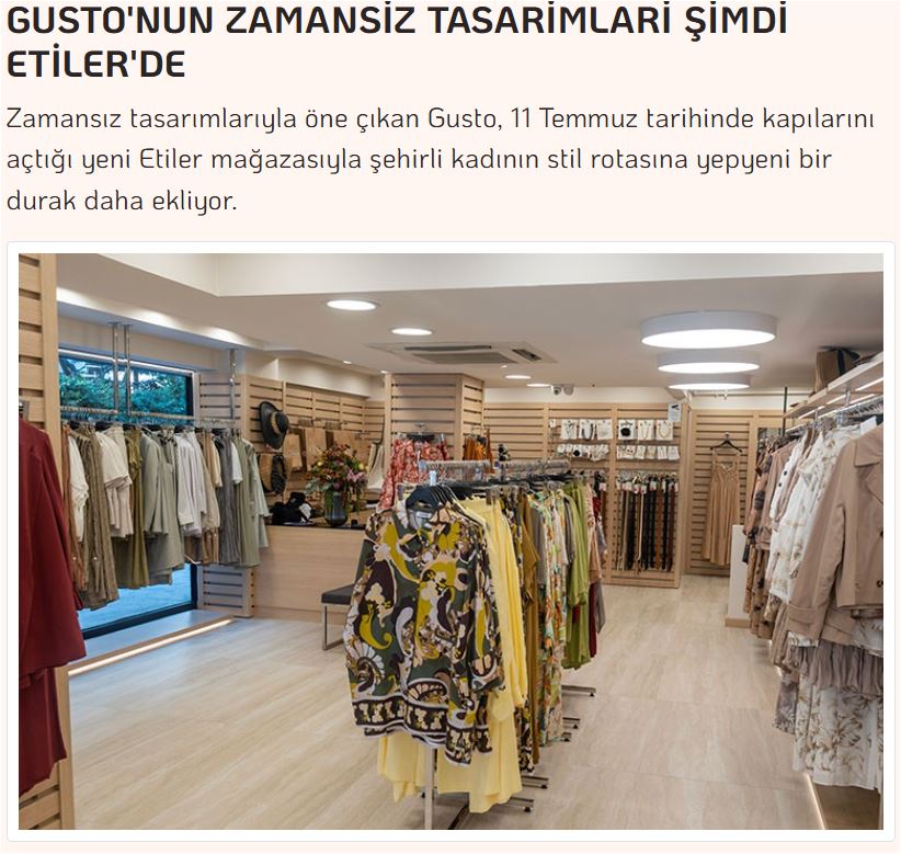 Gusto Etiler Mağaza