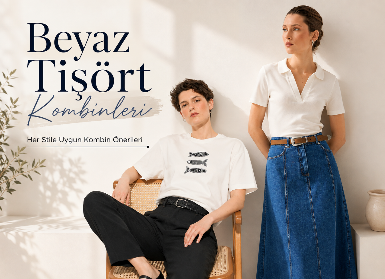 Beyaz Tişört Kombinleri: Her Stile Uygun Kombin Önerileri