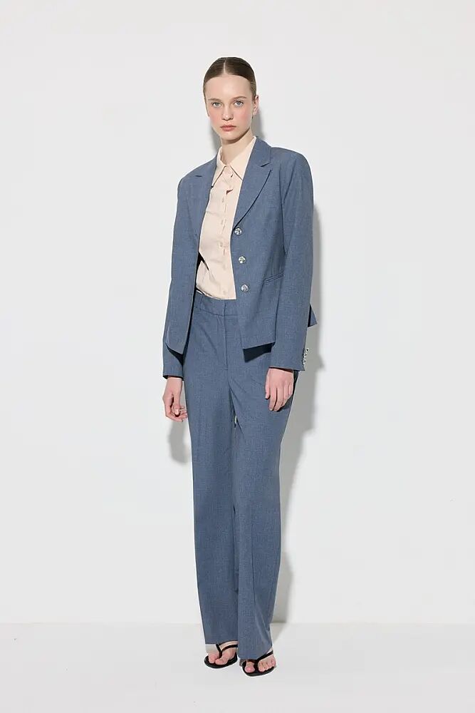 Üç Düğmeli Blazer Ceket & Kumaş Pantolon Kombini - 2