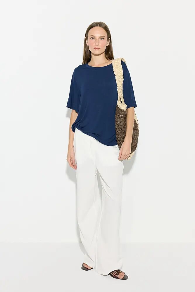 Bisiklet Yaka Bambu T-Shirt & Keten Pantolon Kombini - 3