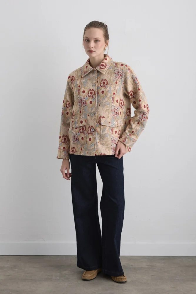 Anka Koleksiyonu Jakar Ceket - Kırmızı Kırmızı