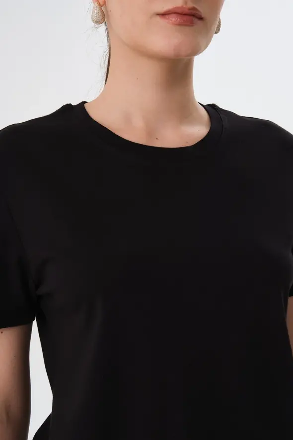 Basic Tshirt - Siyah - 3