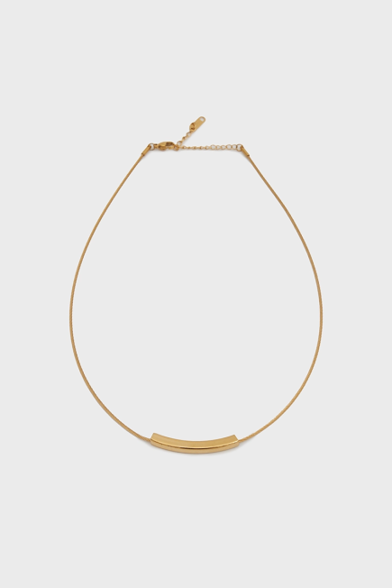 Çelik Choker Kolye - Gold Gold