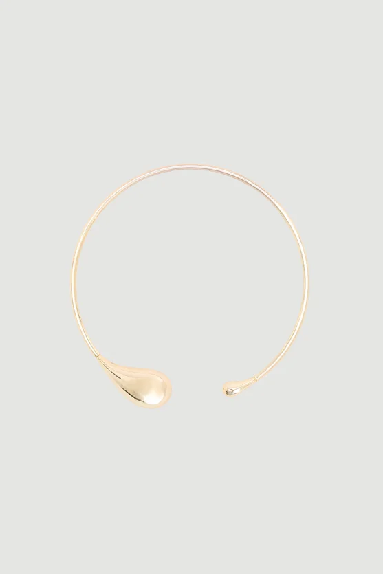 Damla Form Kolye - Gold - 2