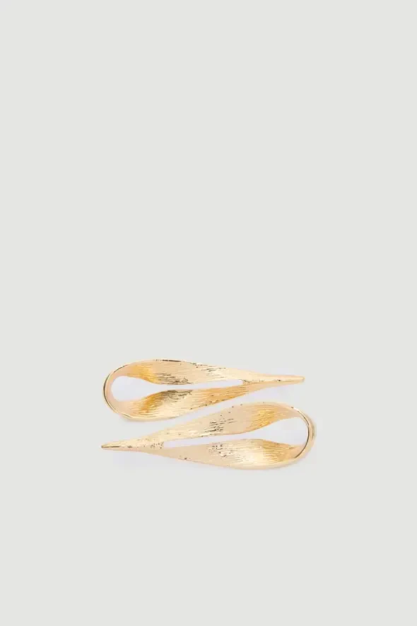 Damla Gold Küpe - Gold - 2