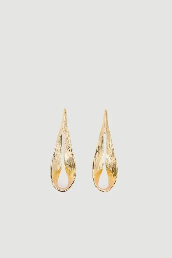 Damla Gold Küpe - Gold - 1