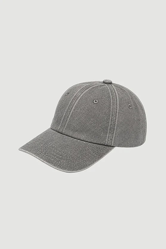 Denim Kasket Şapka - Kahverengi - Gusto