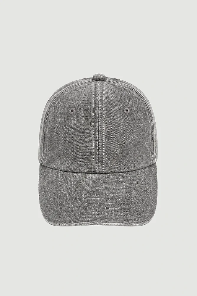 Denim Kasket Şapka - Kahverengi