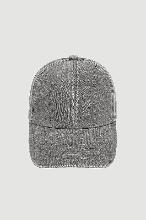 Denim Kasket Şapka - Kahverengi - Gusto
