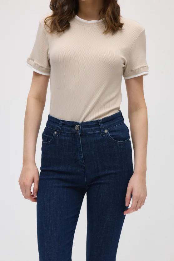 Denim Slim Kot Pantolon - Lacivert - 4