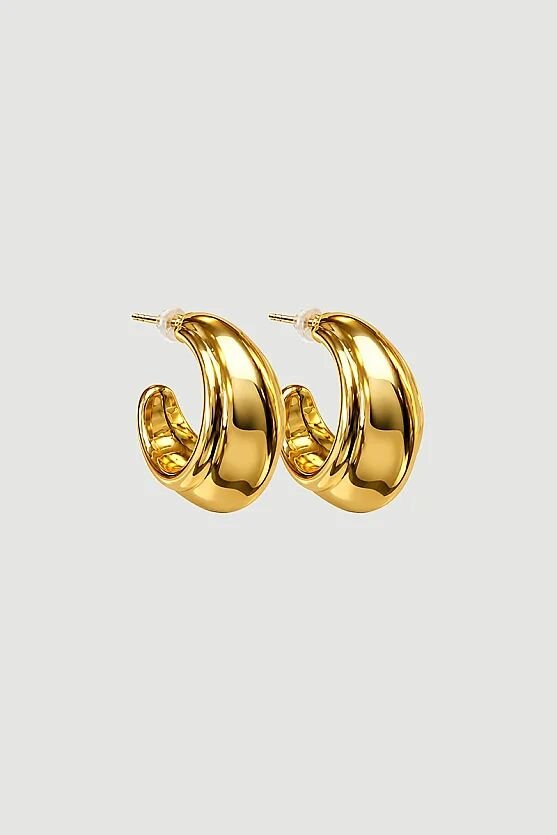 Dokulu Ay Küpe - Gold - Gusto