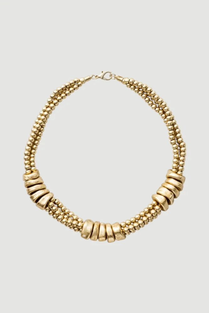 Dokulu Gold Kolye - Gold Gold