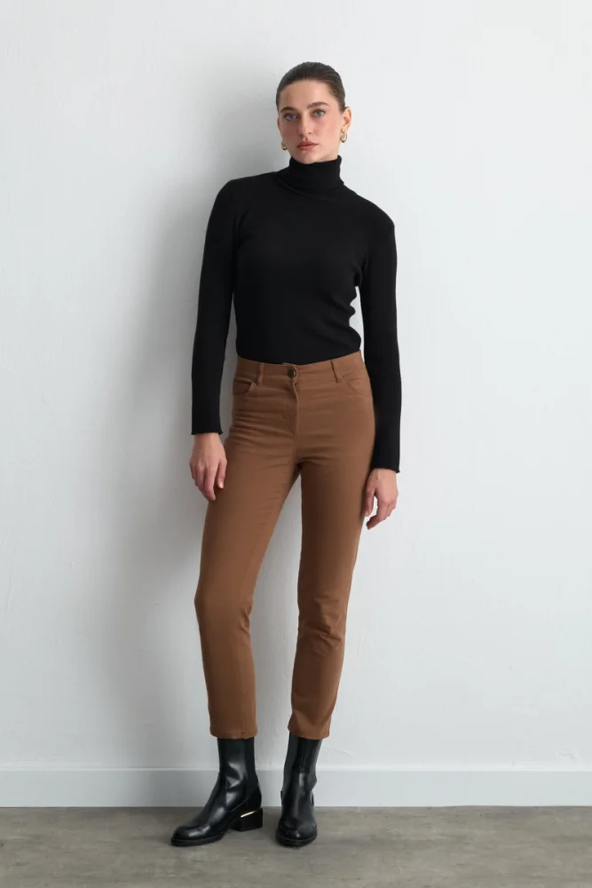 5 Pocket Canvas Pants Camel