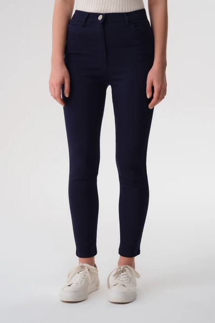 5-Pocket Skinny Pants - Navy Blue Navy Blue