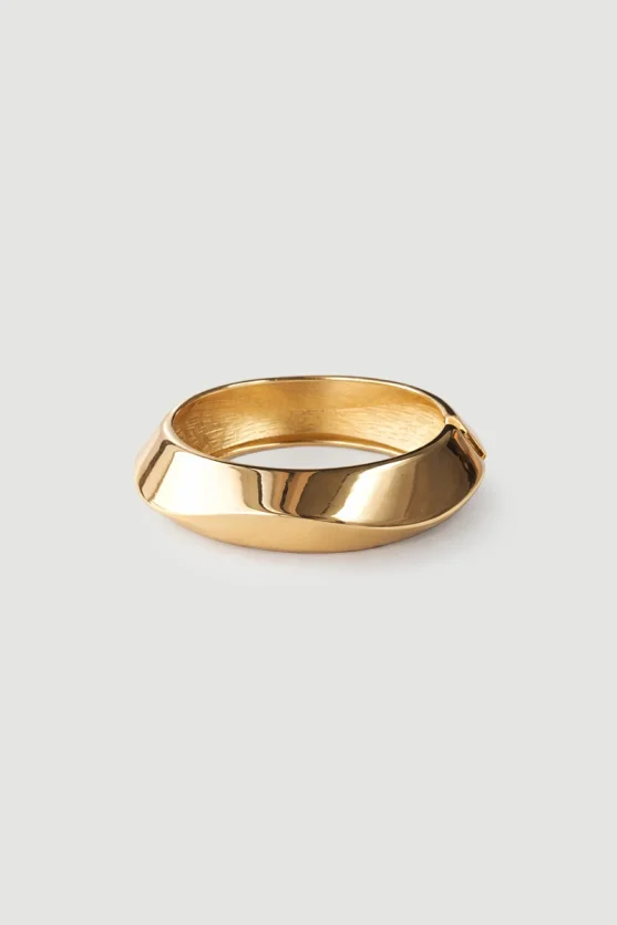 Angled Hoop Bracelet - Gold - Gusto
