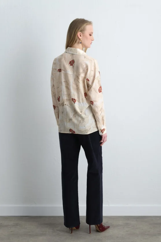 Anka Collection Lyocell Shirt Ecru - Gusto