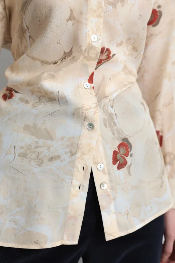 Anka Collection Lyocell Shirt Ecru - 5