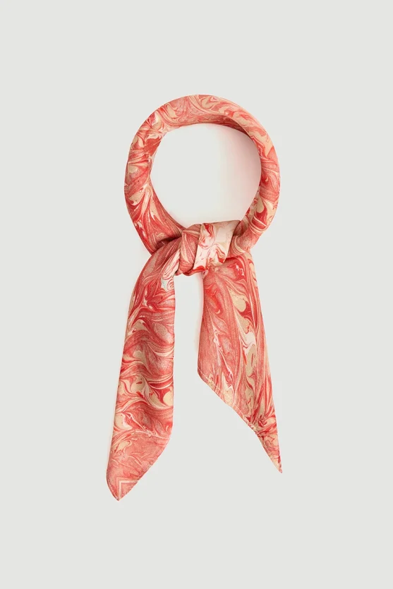 Anka Collection Patterned Scarf Pink - Gusto