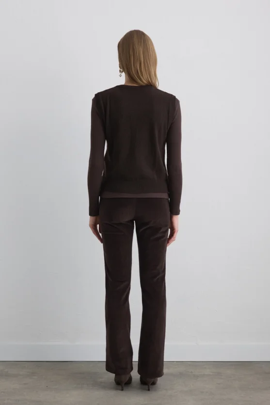 Argyle Wool Knit Vest Brown - 9