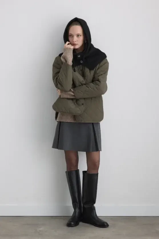 Balaclava Wool Knit Hat - Black - 4