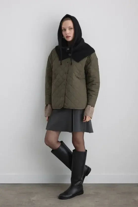 Balaclava Wool Knit Hat - Black - 5