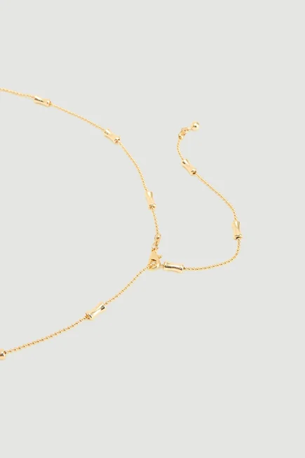 Ball Pendant Long Necklace Gold - Gusto (1)