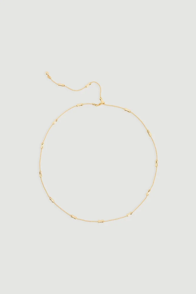 Ball Pendant Long Necklace Gold Gold