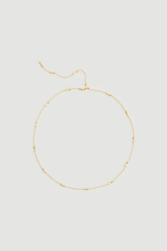 Ball Pendant Long Necklace Gold - Gusto