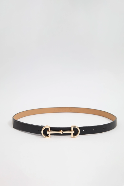 Belt with Lock Buckle - Black Black