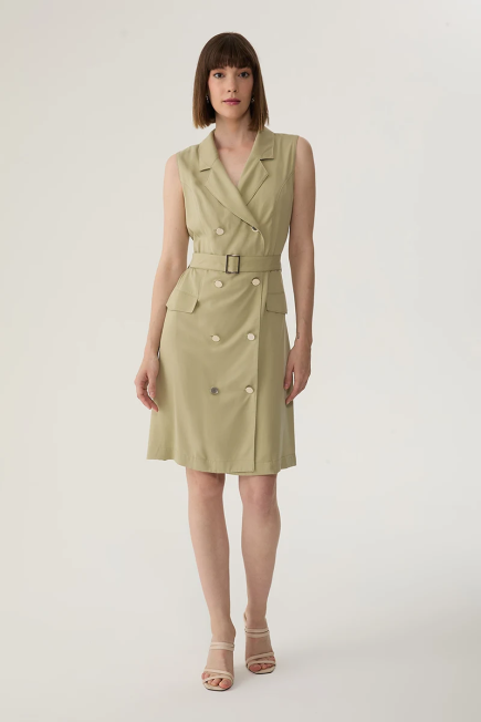 Belted Wrap Lyocell Dress - Mint Mint