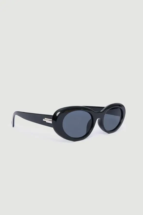 Bone Framed Sunglasses - Black - 2