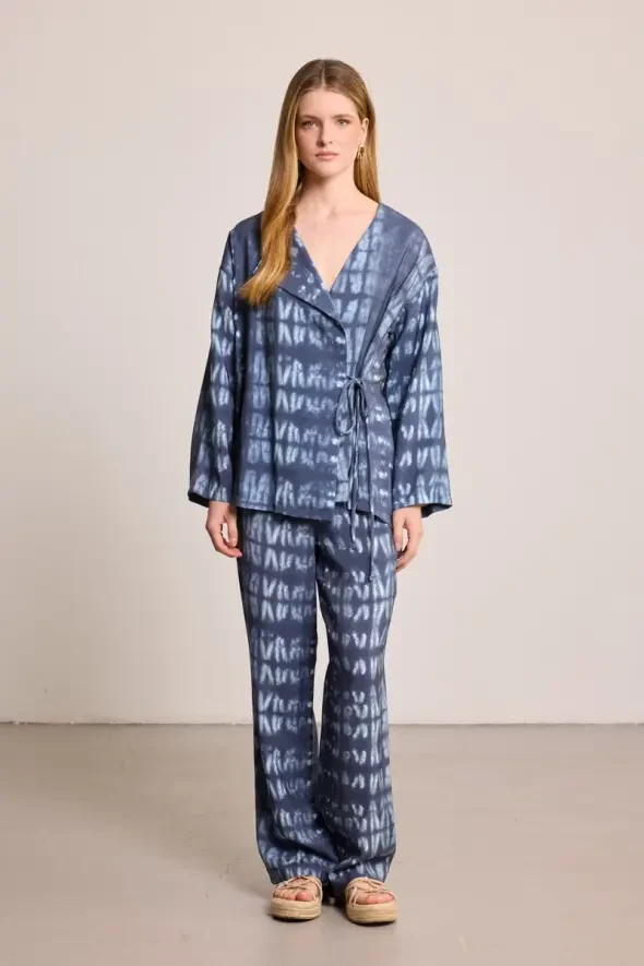 Butterfly Collection Batik Pants - Blue - 1