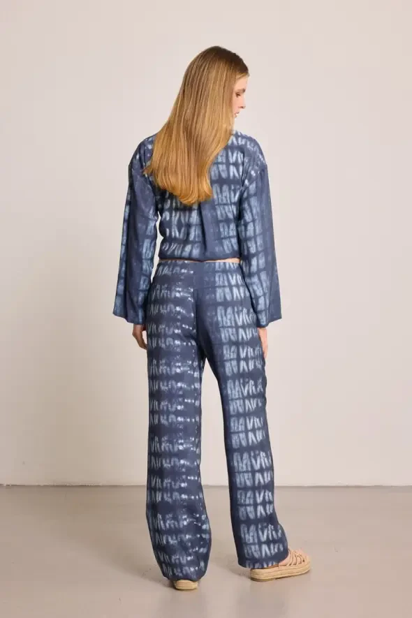 Butterfly Collection Batik Pants - Blue - 4