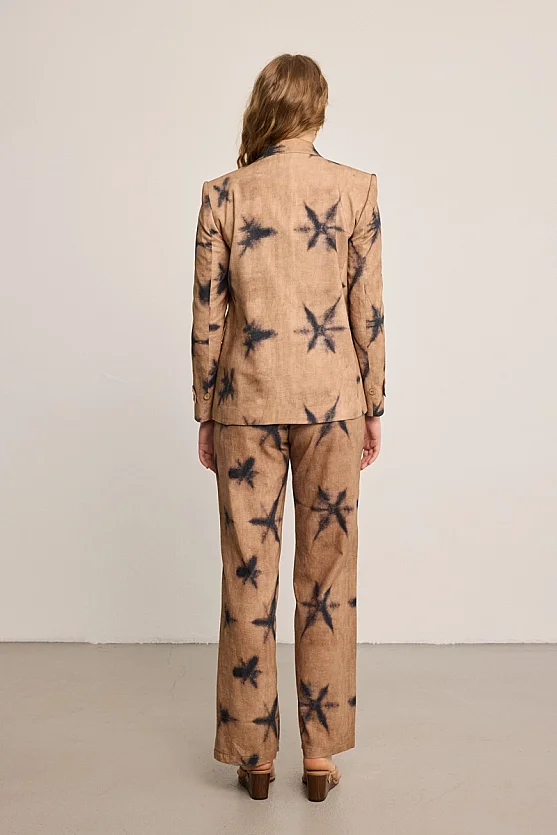 Butterfly Collection Linen Jacket - Mink - 10