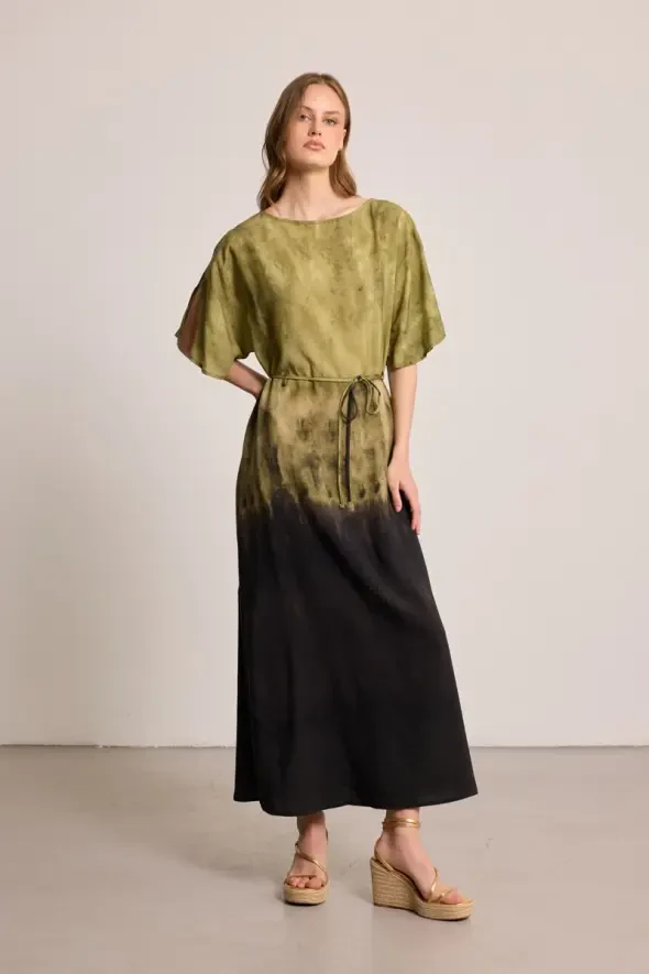 Butterfly Collection Lyocell Dress - Green - 4