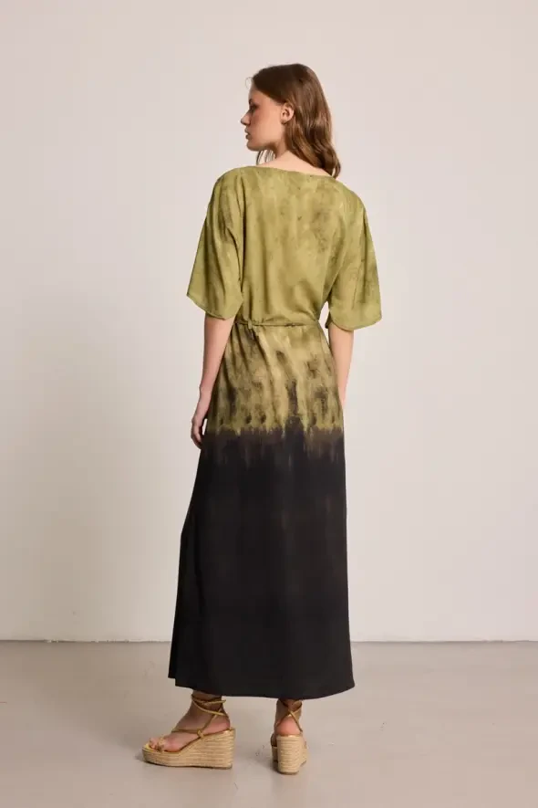 Butterfly Collection Lyocell Dress - Green - Gusto