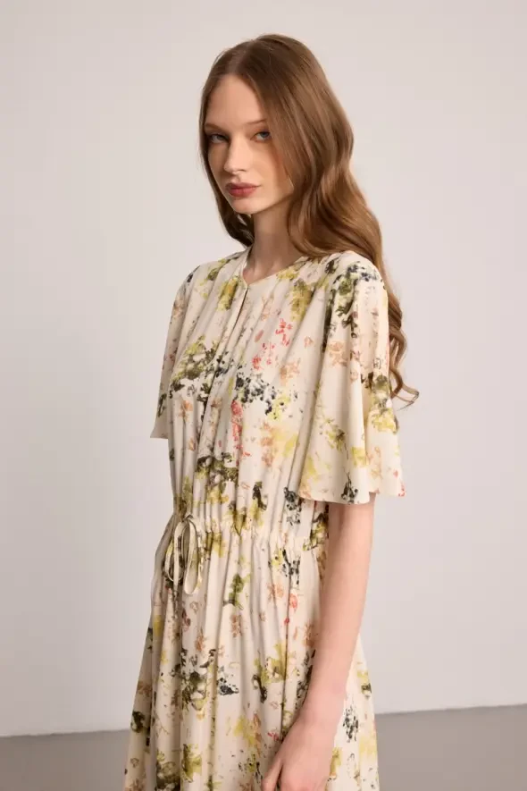 Butterfly Collection Modal Dress - Multicolor - Gusto