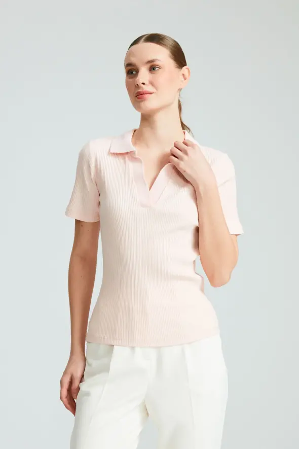 Camisole Neck Blouse - Dust Pink - 1