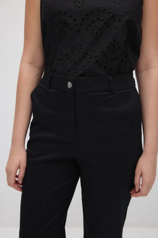 Canvas Mom Jeans - Black - 4