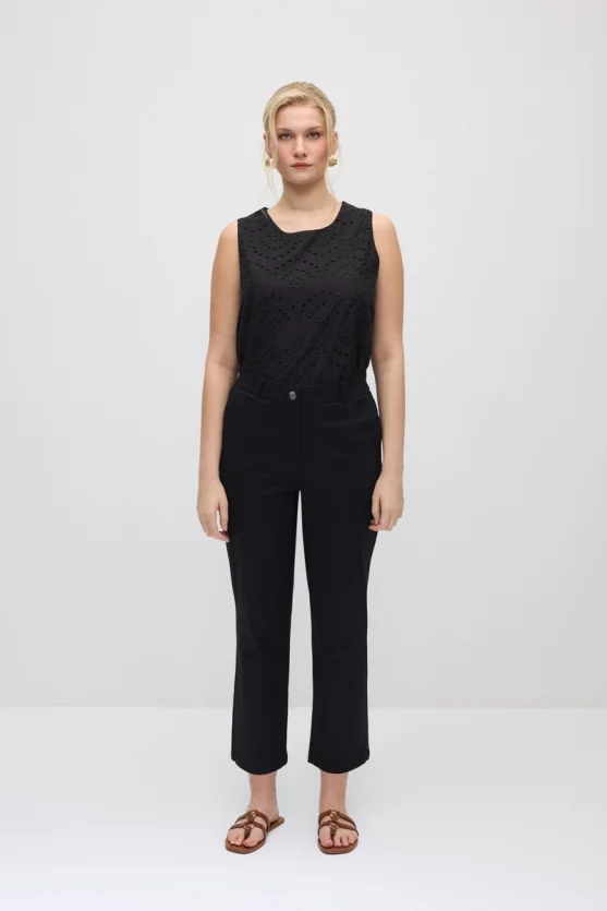 Canvas Mom Jeans - Black - Gusto