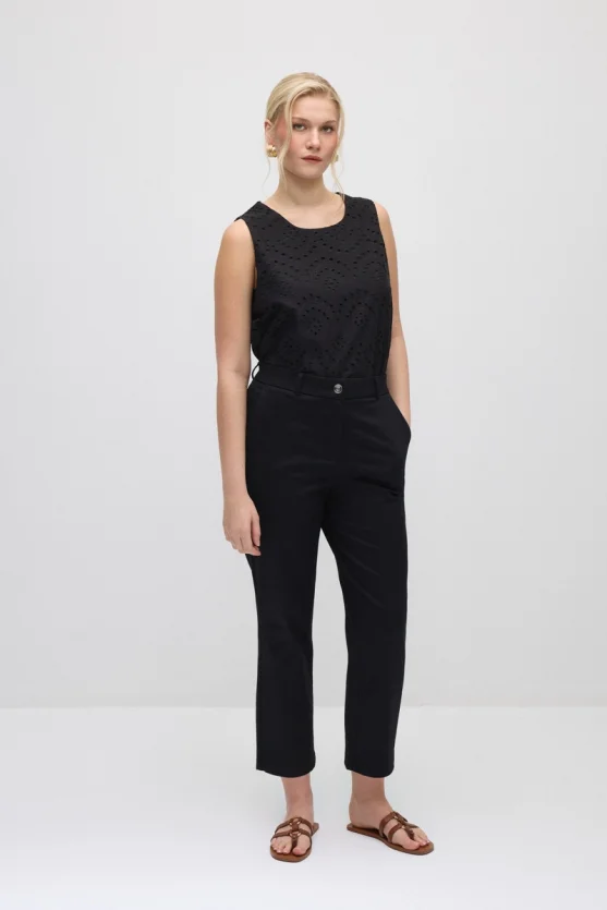 Canvas Mom Jeans - Black - Gusto