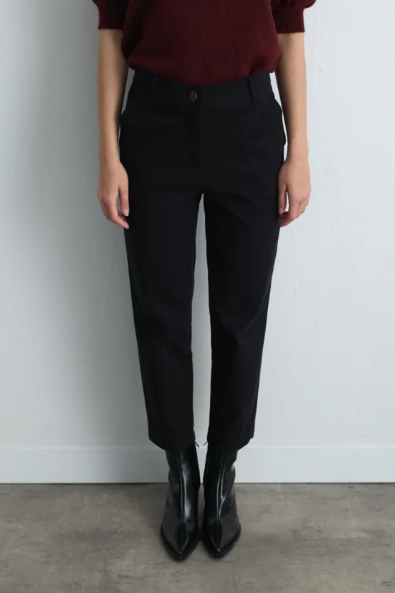 Canvas Mom Pants Black - Gusto