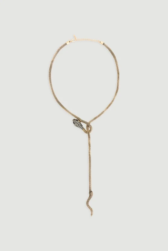 Chain Snake Necklace Gold - Gusto