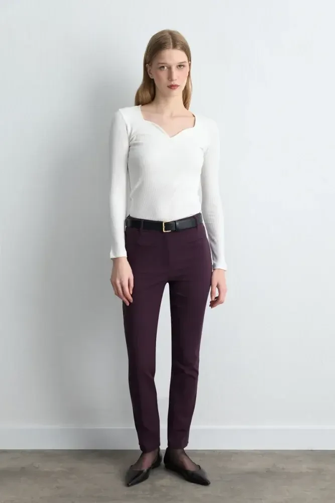 Classic Magic Pants - Plum Marroon