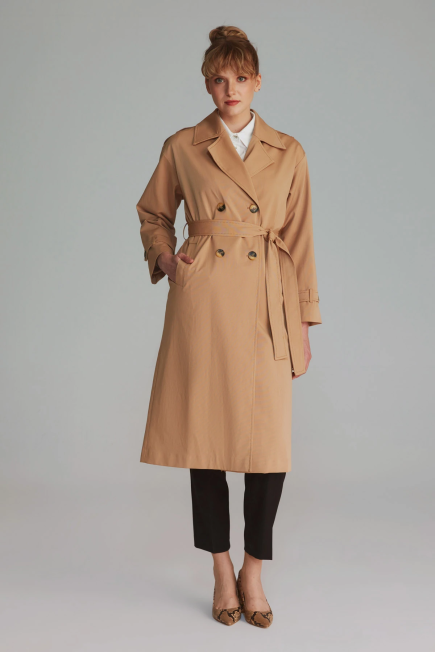 Classic Relaxed Fit Trenchcoat - Camel Camel