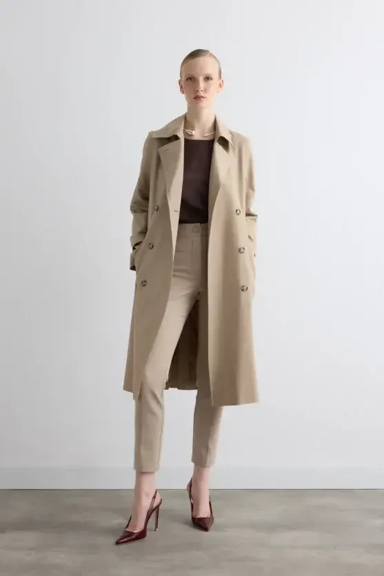 Classic Trench Coat - Beige - Gusto